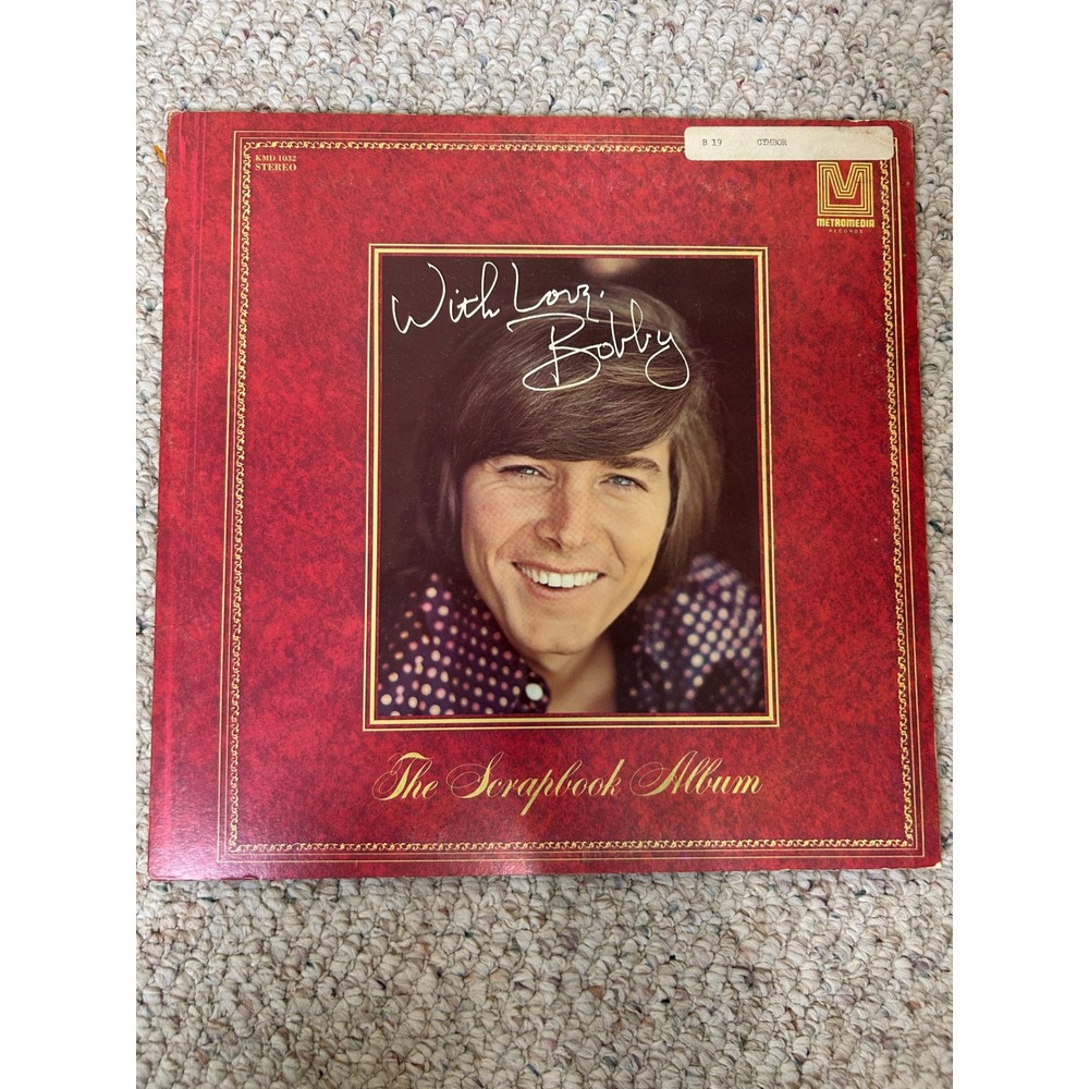 Bobby Sherman With Love Bobby The Scrapbook Album Vinyl LP Metromedia KMD 1032